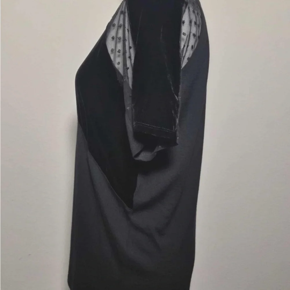 Maje Black Velvet Top - Picture 3 of 5